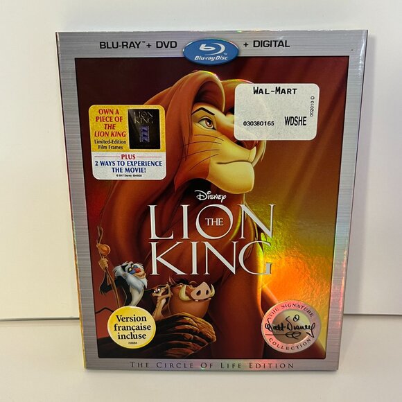 Disney The Lion King Signature Collection Blu Ray + DVD Movie Combo 2017 - Picture 1 of 11